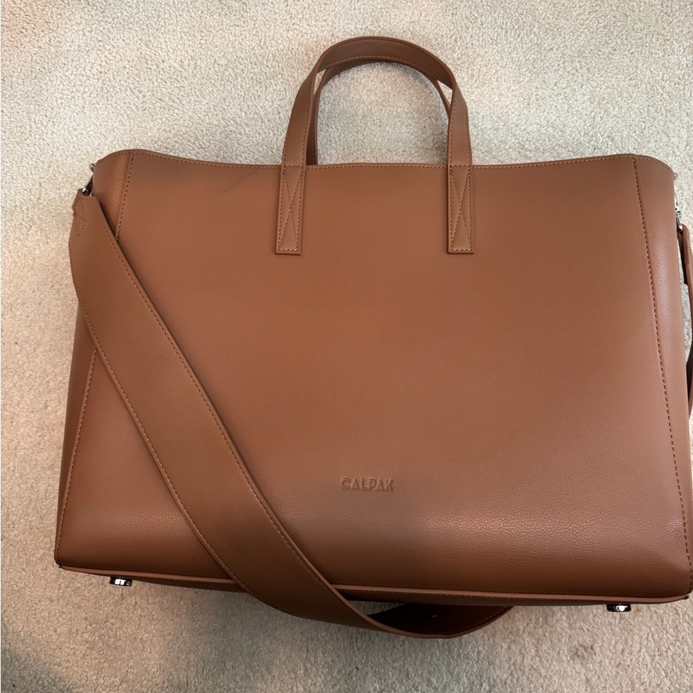 Calpak Brown Laptop Bag